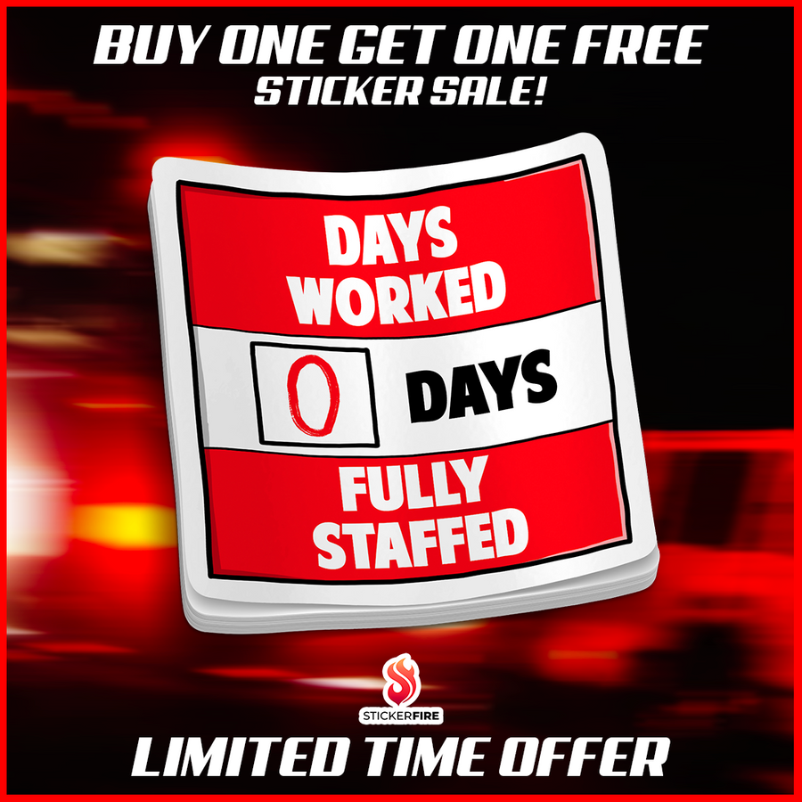 Days Worked Fully Staffed Sticker