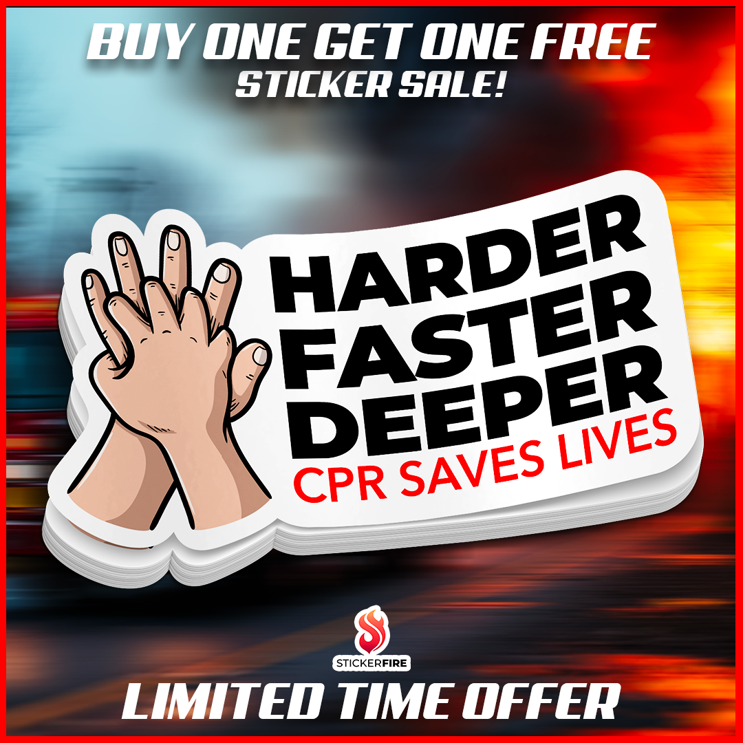 CPR - Harder Faster Deeper Sticker