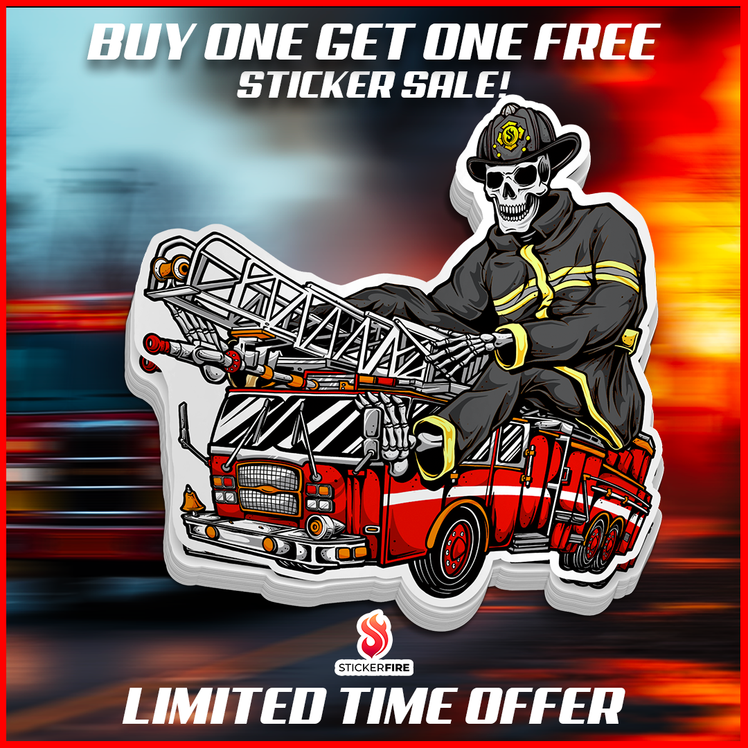 Ladder Truck Sticker