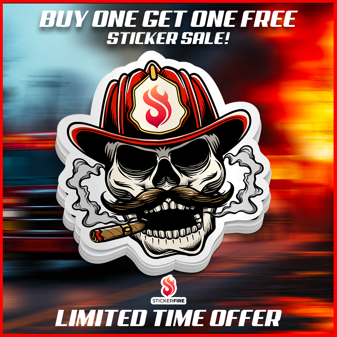 Salty Fireman Sticker Extra Salty Sticker