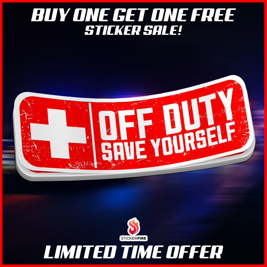 Off Duty - Save Yourself Sticker