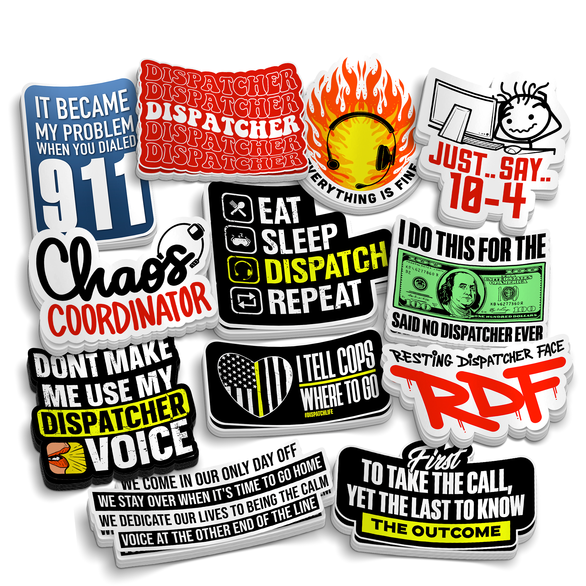The Dispatcher Collection - Funny Sticker Pack