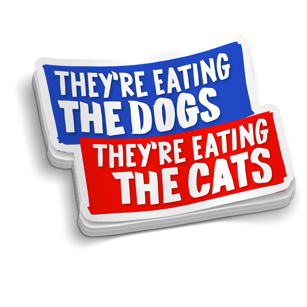 They're Eating the Dogs Sticker