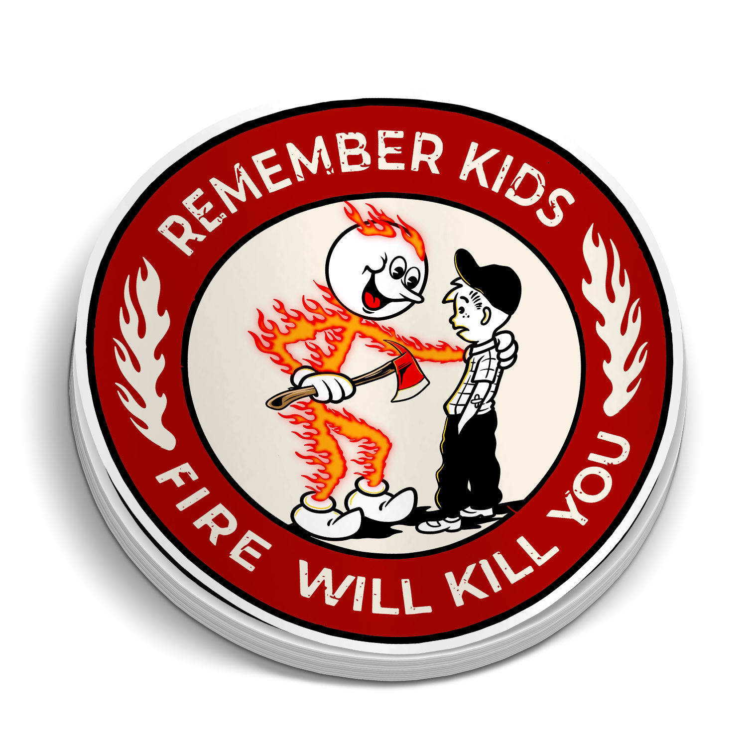 Remember Kids Fire Decal