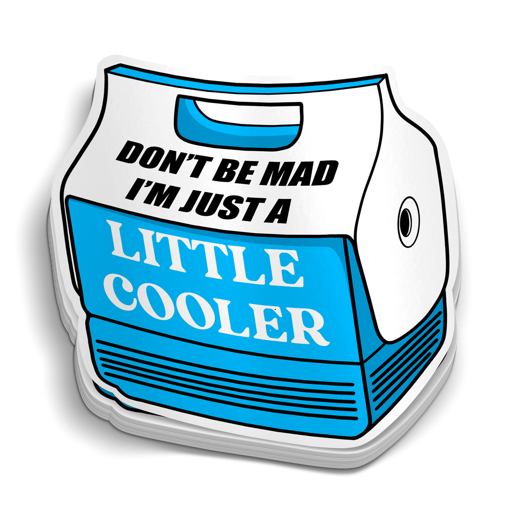 A Blue Little Cooler Sticker