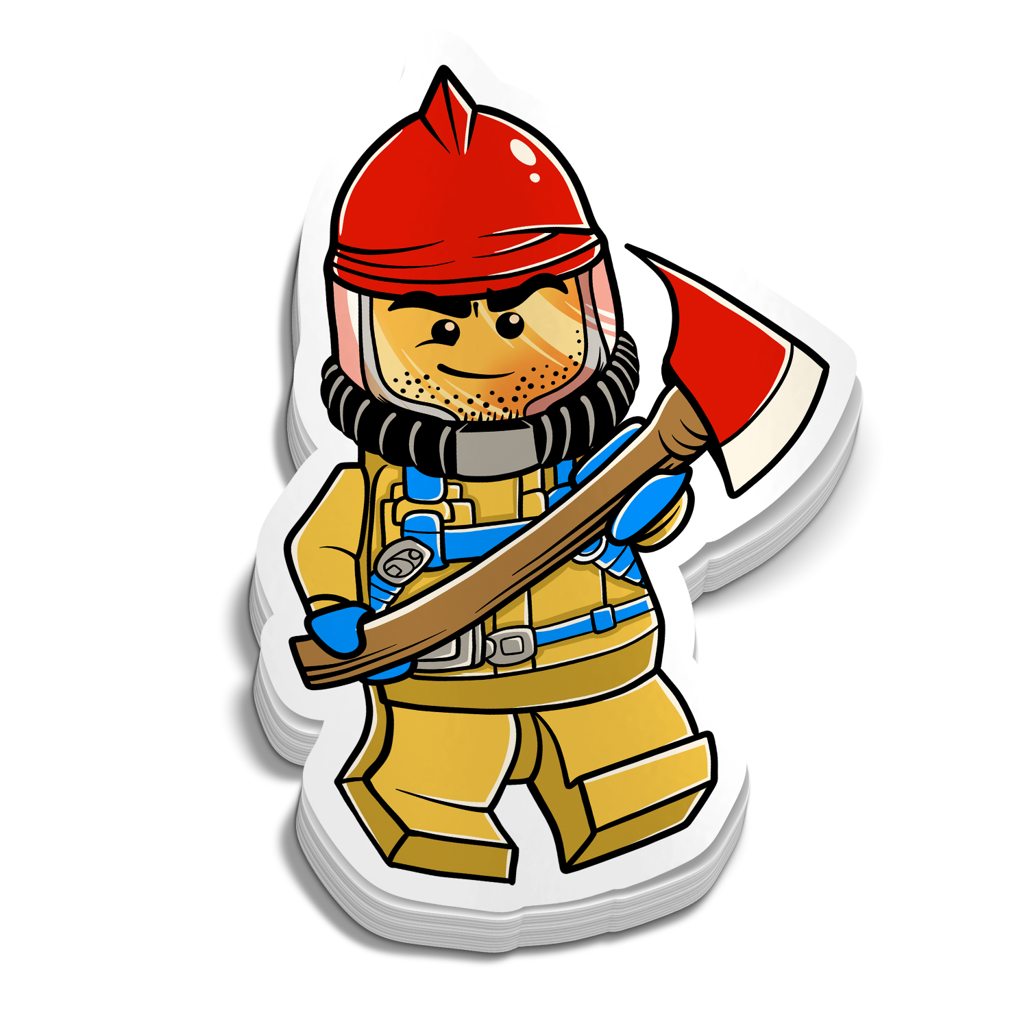 Mini Firefighter Sticker