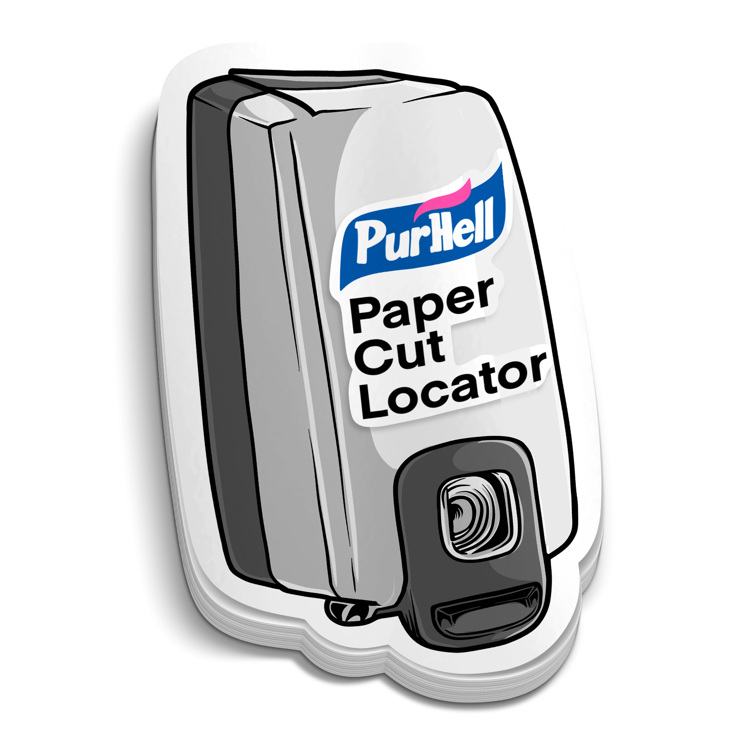 Purhell Papercut Locator Sticker