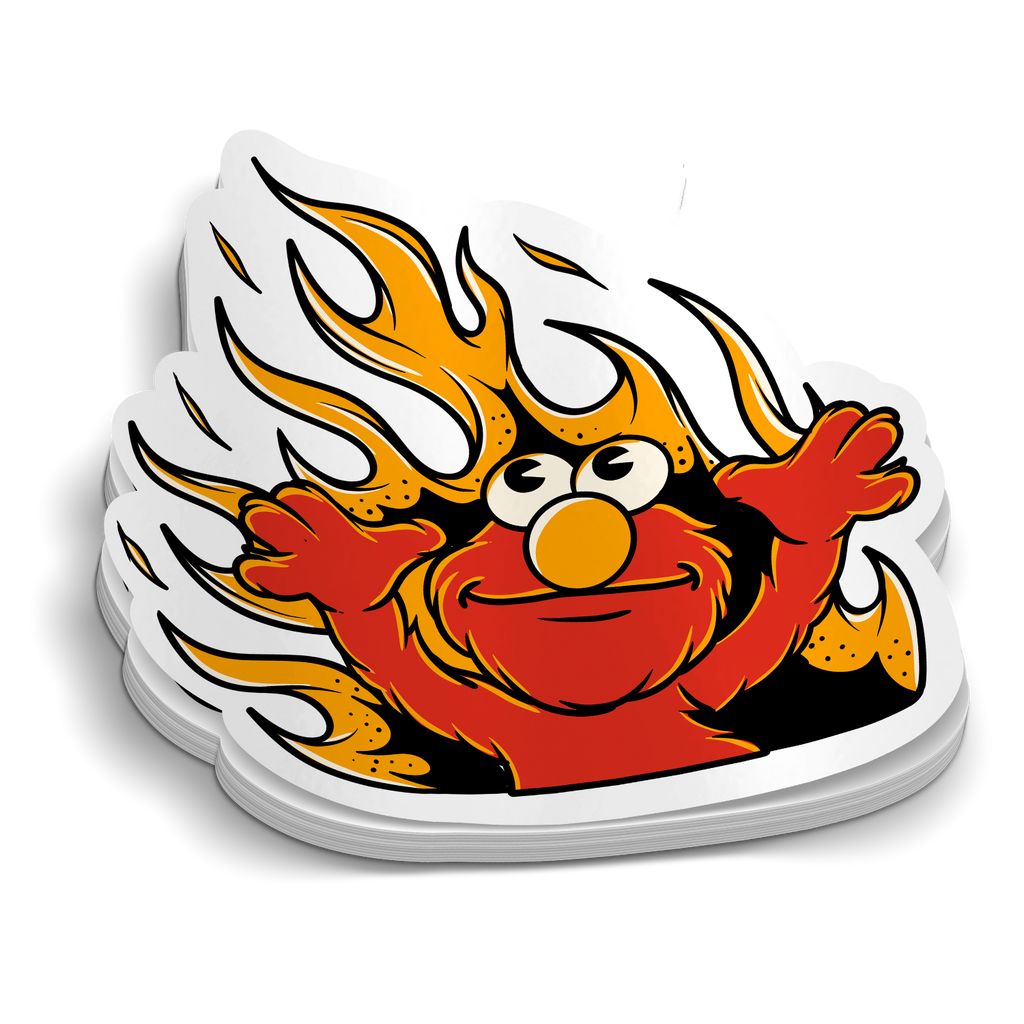 Elmo Fire Sticker