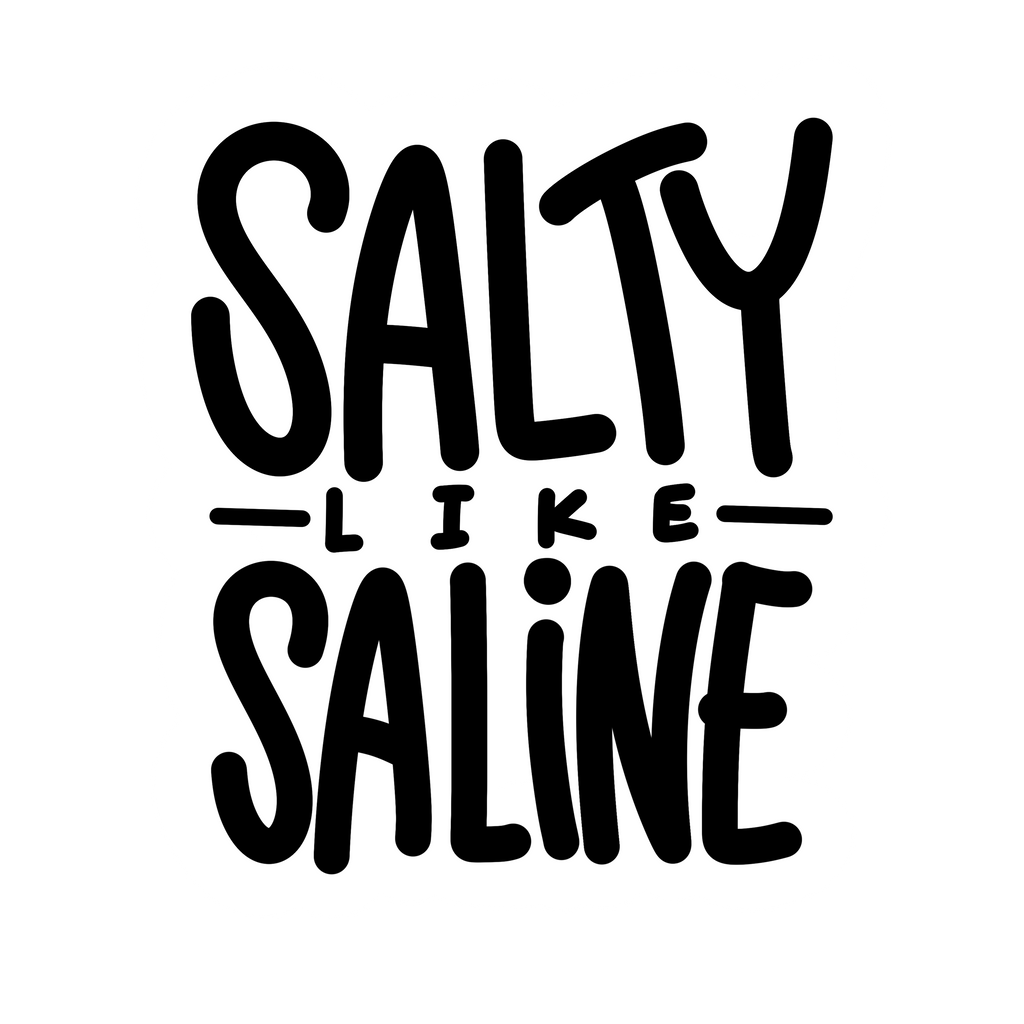 Salty Like Saline Sticker