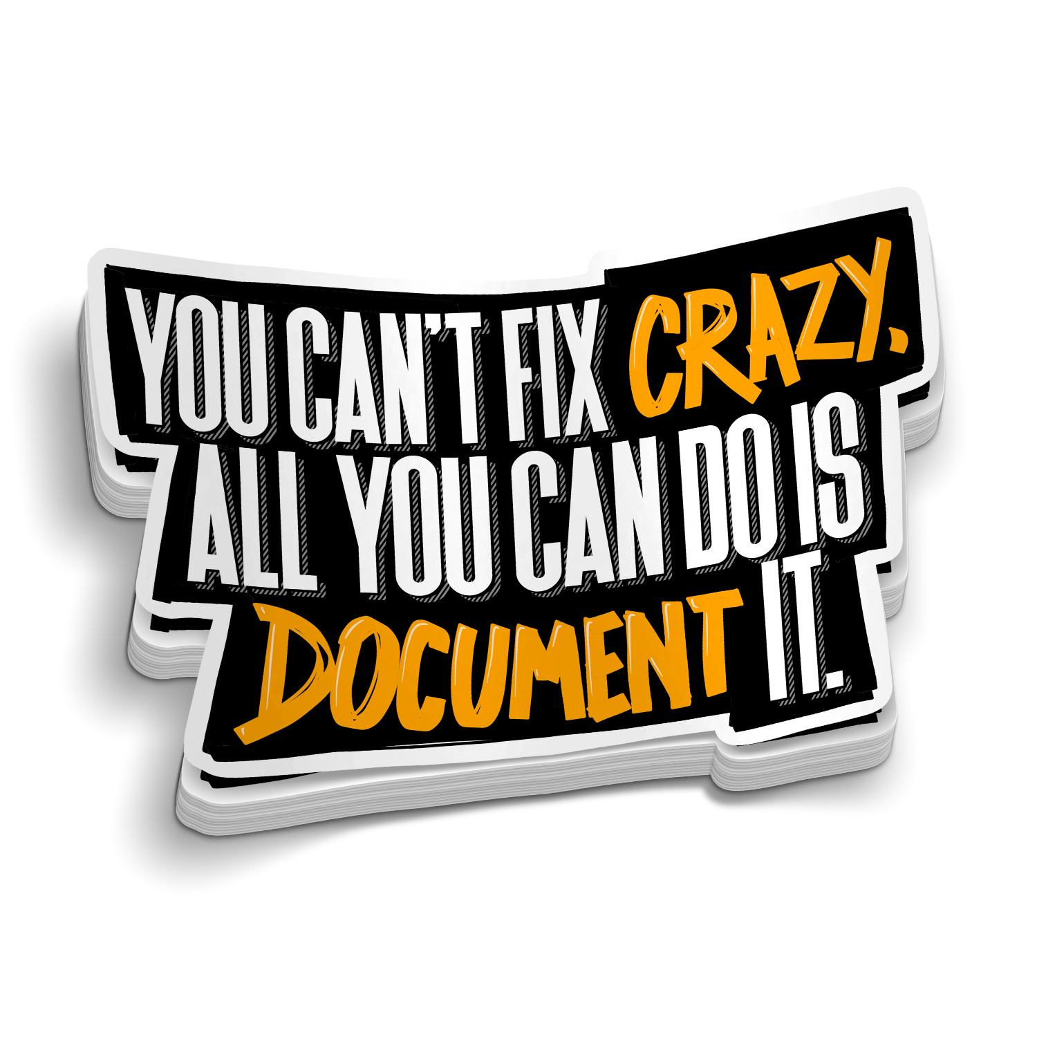 Can't Fix Crazy | Funny Nursing Stickers