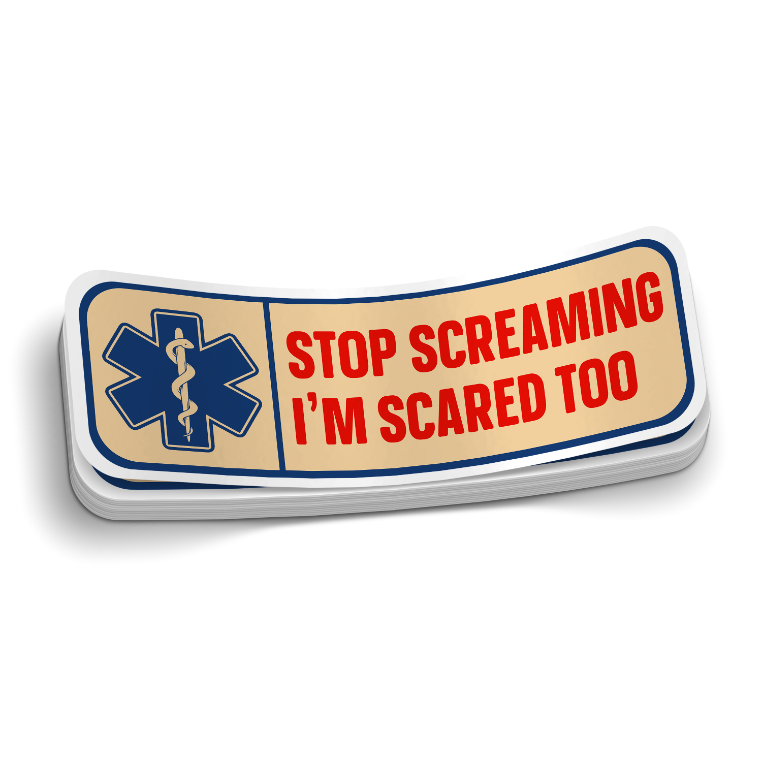 Stop Screaming Sticker