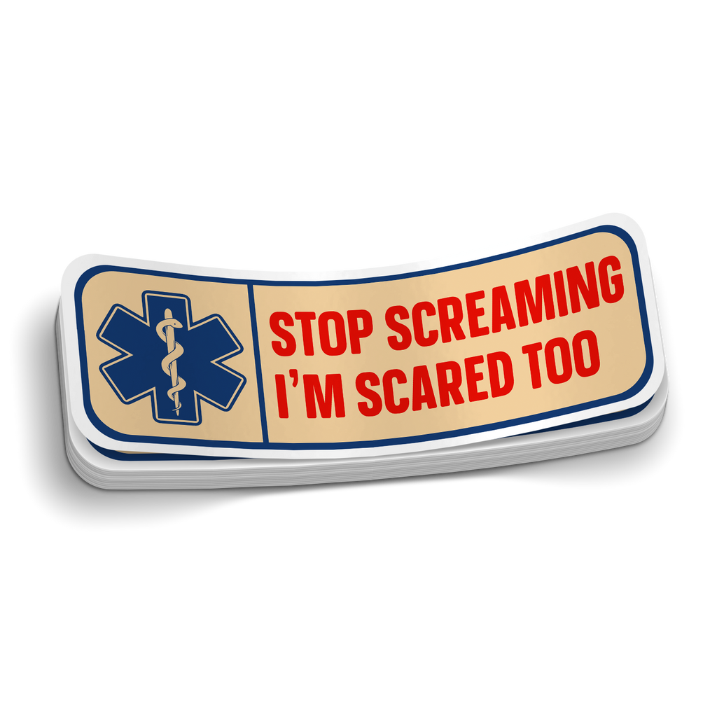 Stop Screaming Sticker