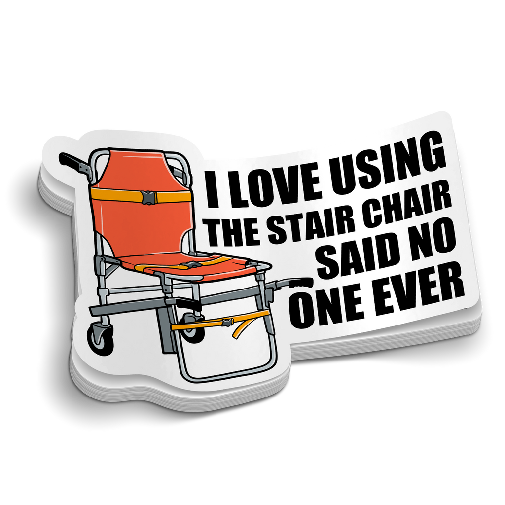 Love The Stair Chair Sticker