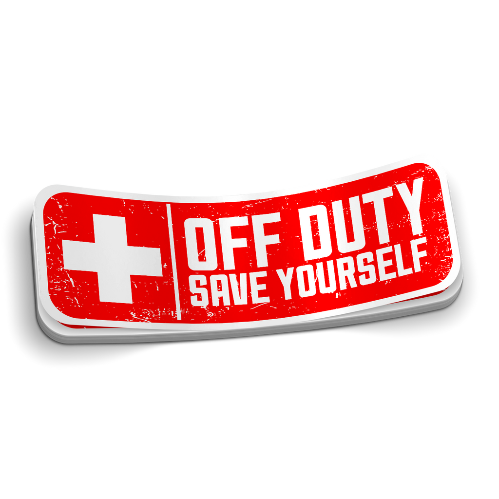 Off Duty - Save Yourself Sticker
