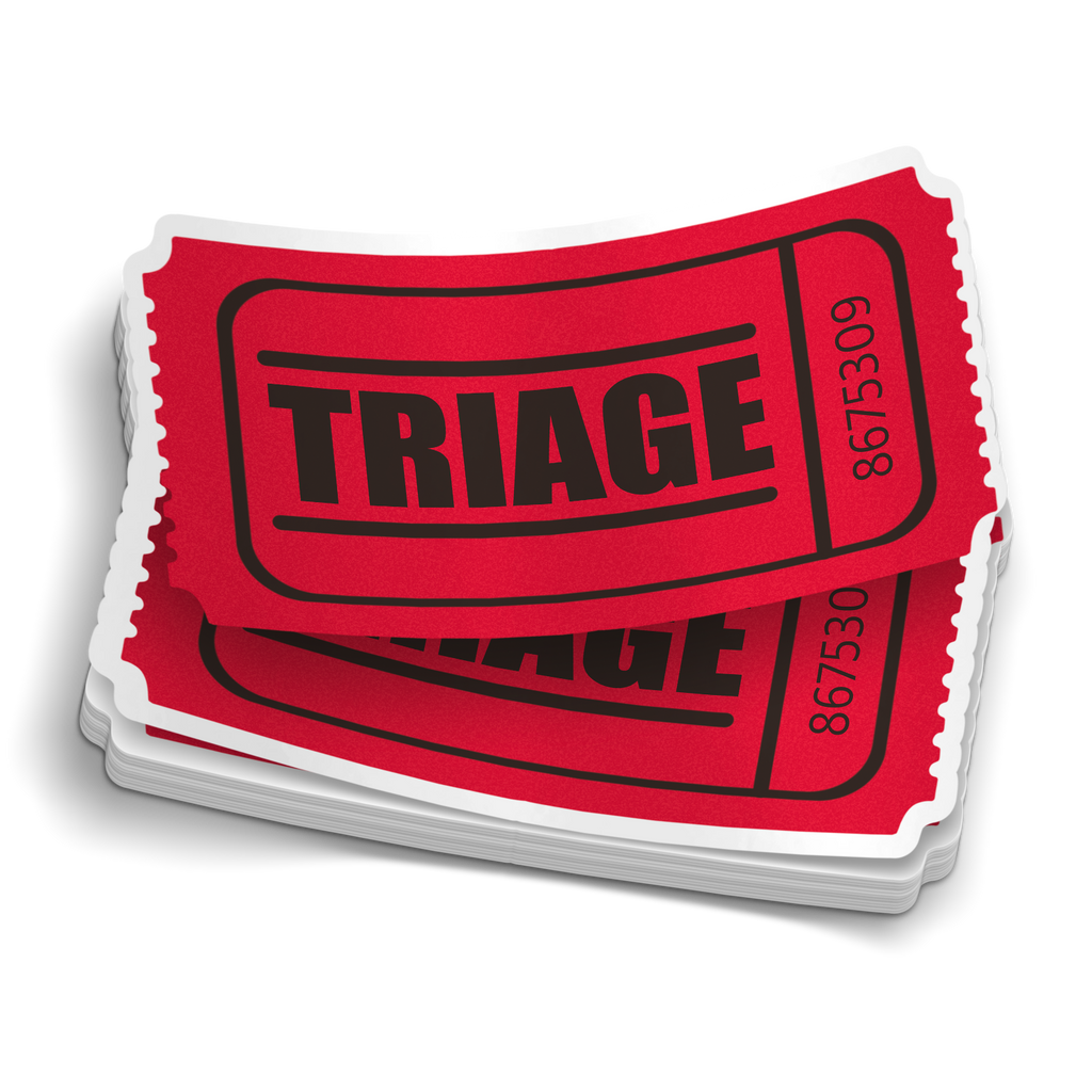 Admit One to TRIAGE Sticker