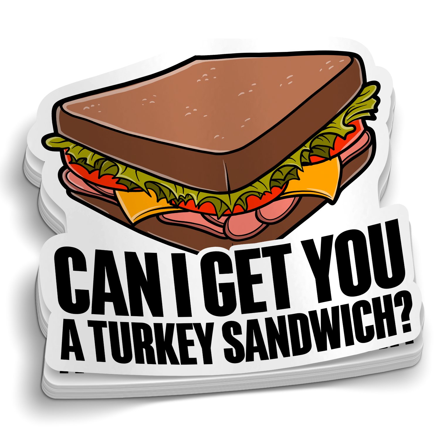 Turkey Sandwich Sticker