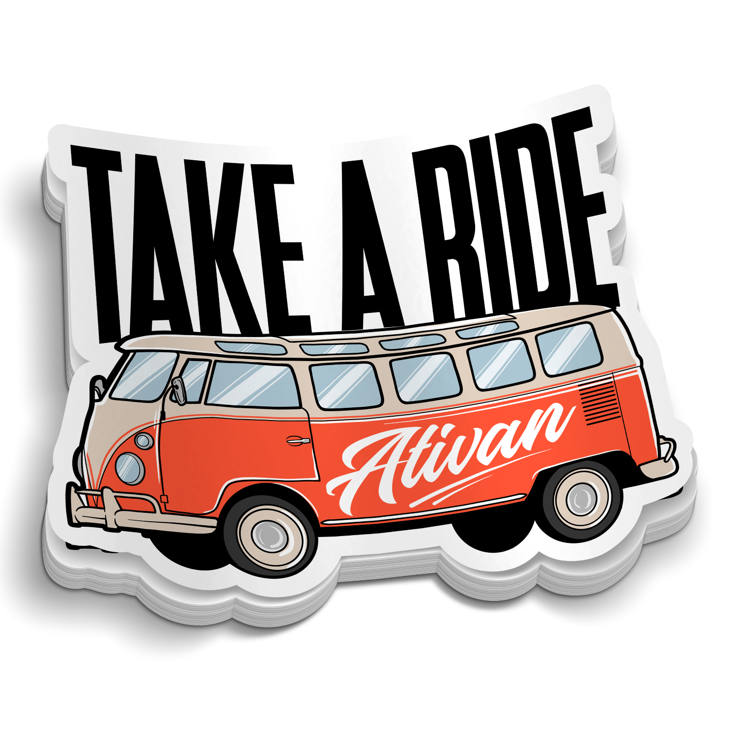 Take A Ride Sticker