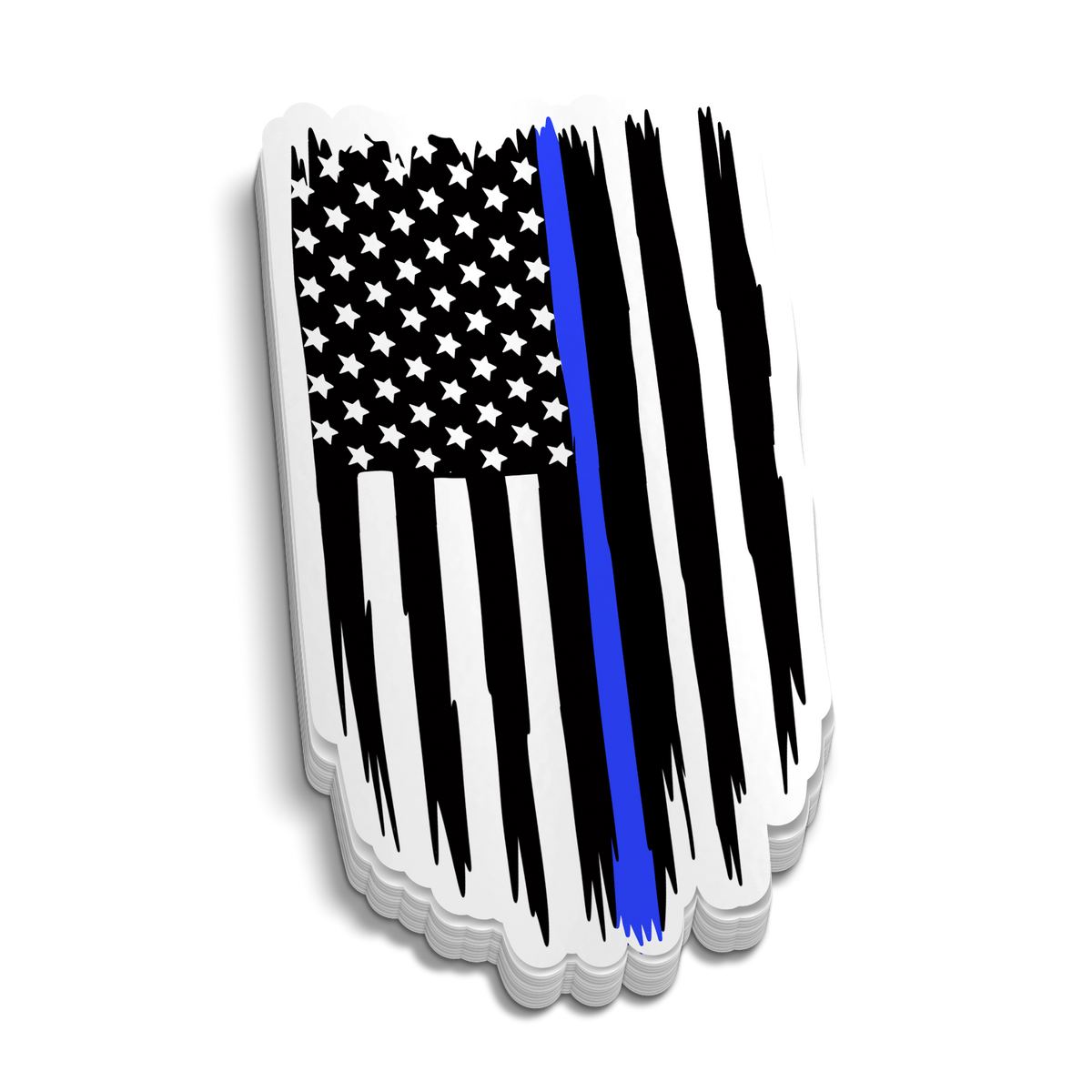 Line:1 Sticker Blue Line Flag Sticker