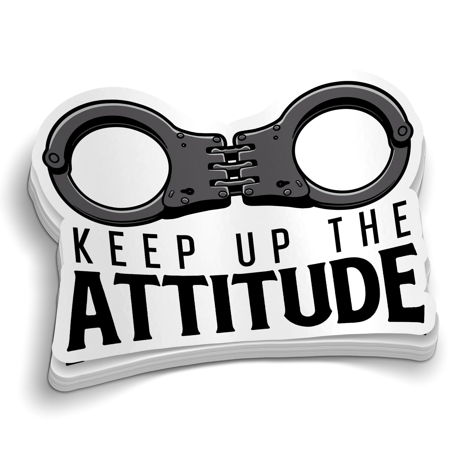 Keep Up The Attitude Sticker