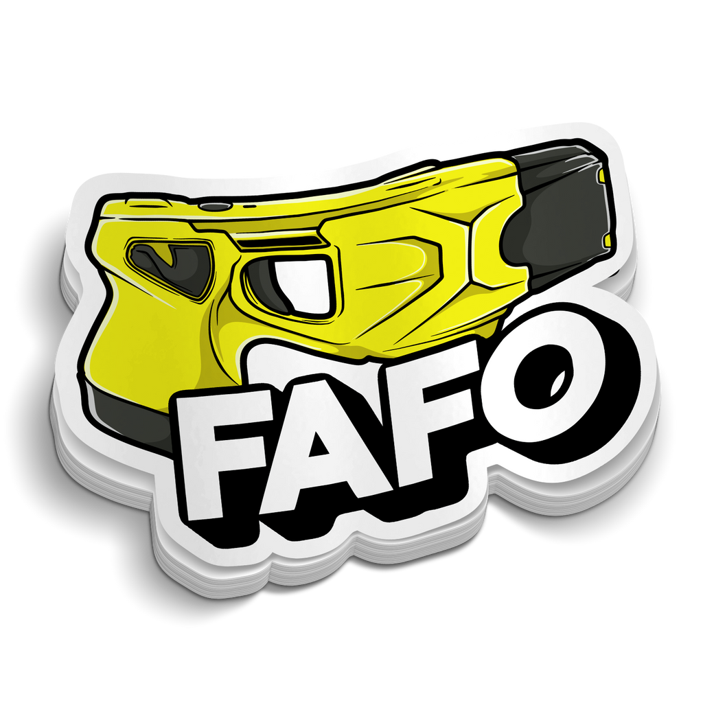 FAFO Taser Police Sticker
