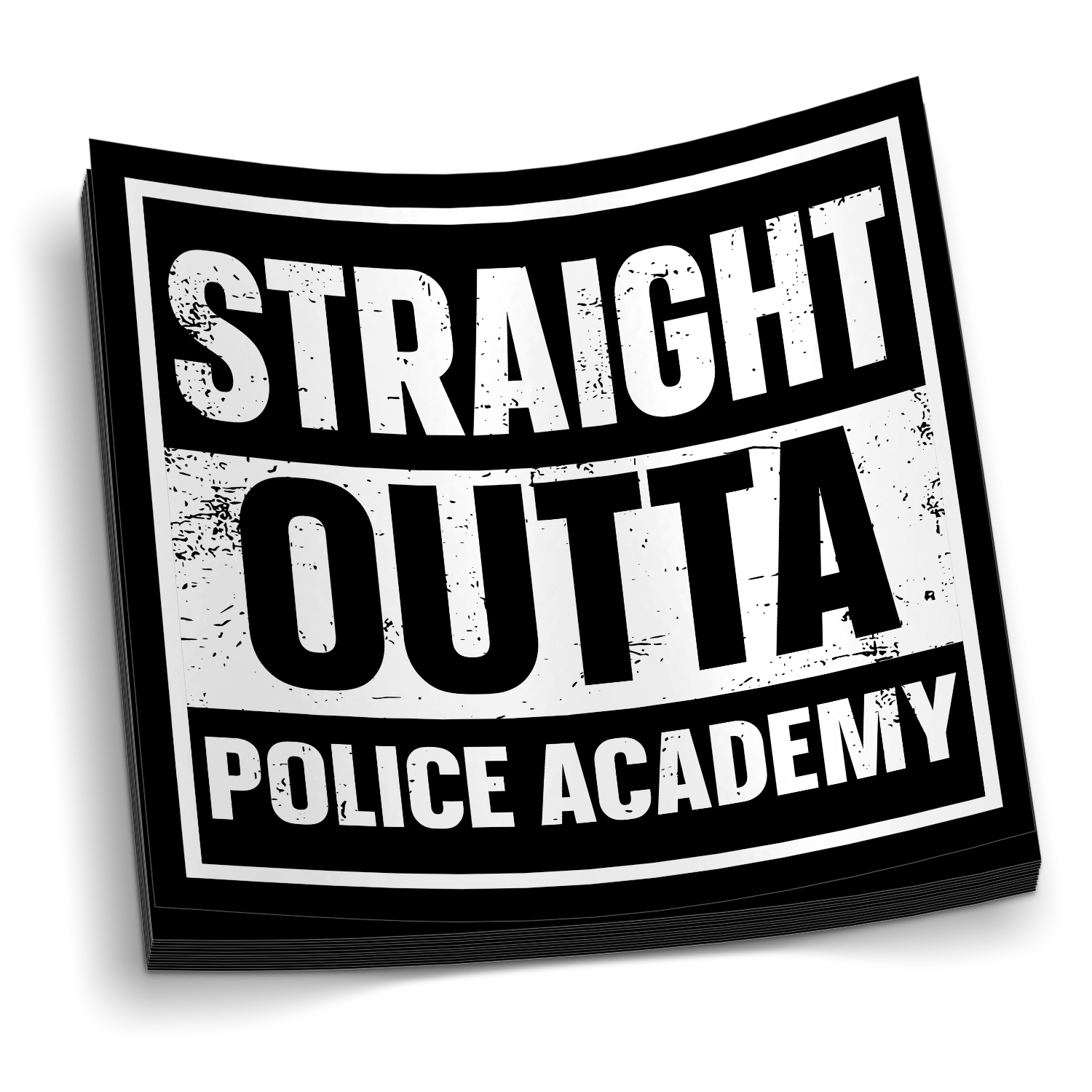Straight Outta Police Academy Sticker