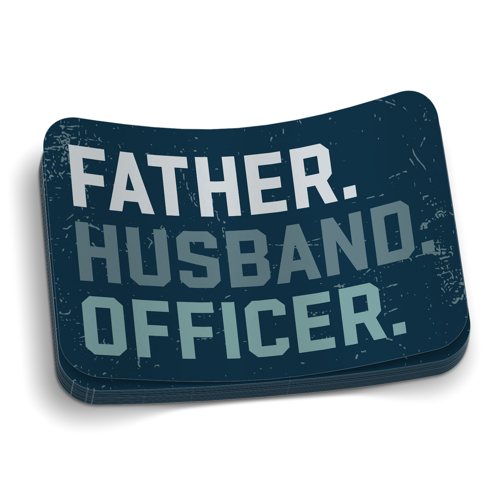 Father Husband Officer - Police Sticker