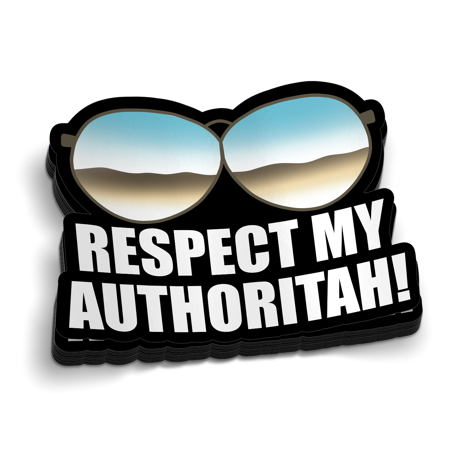 Respect My Authoritah Police Sticker