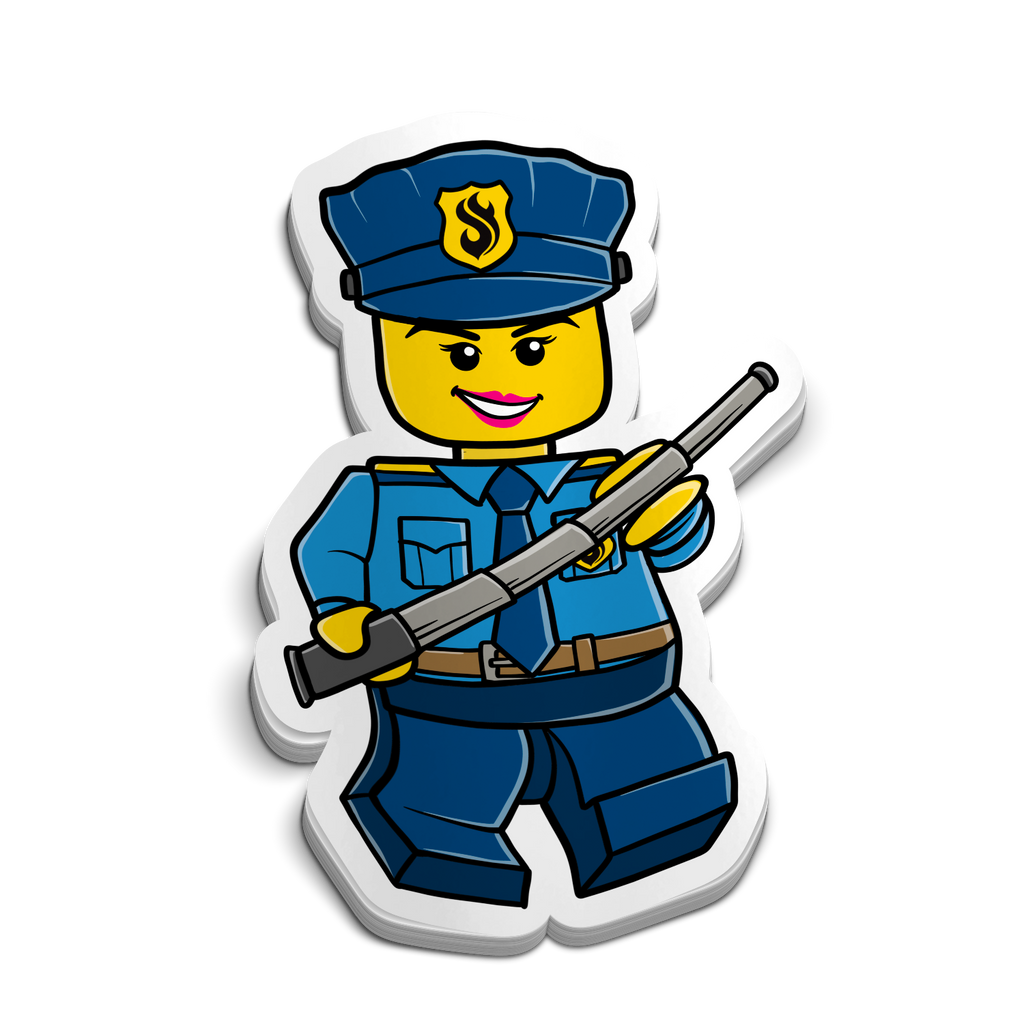 Policewoman Sticker