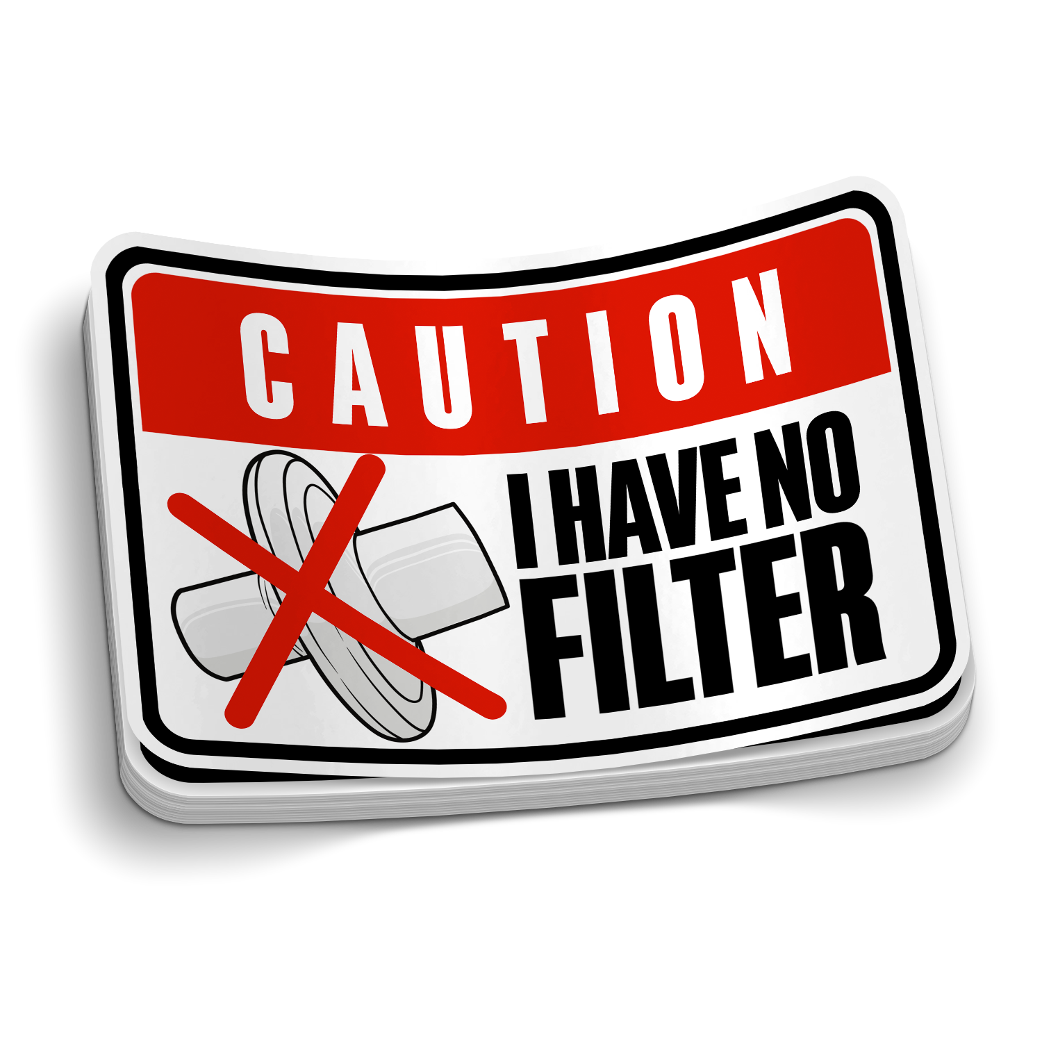 I Have No Filter - Respiratory Tech Stickers