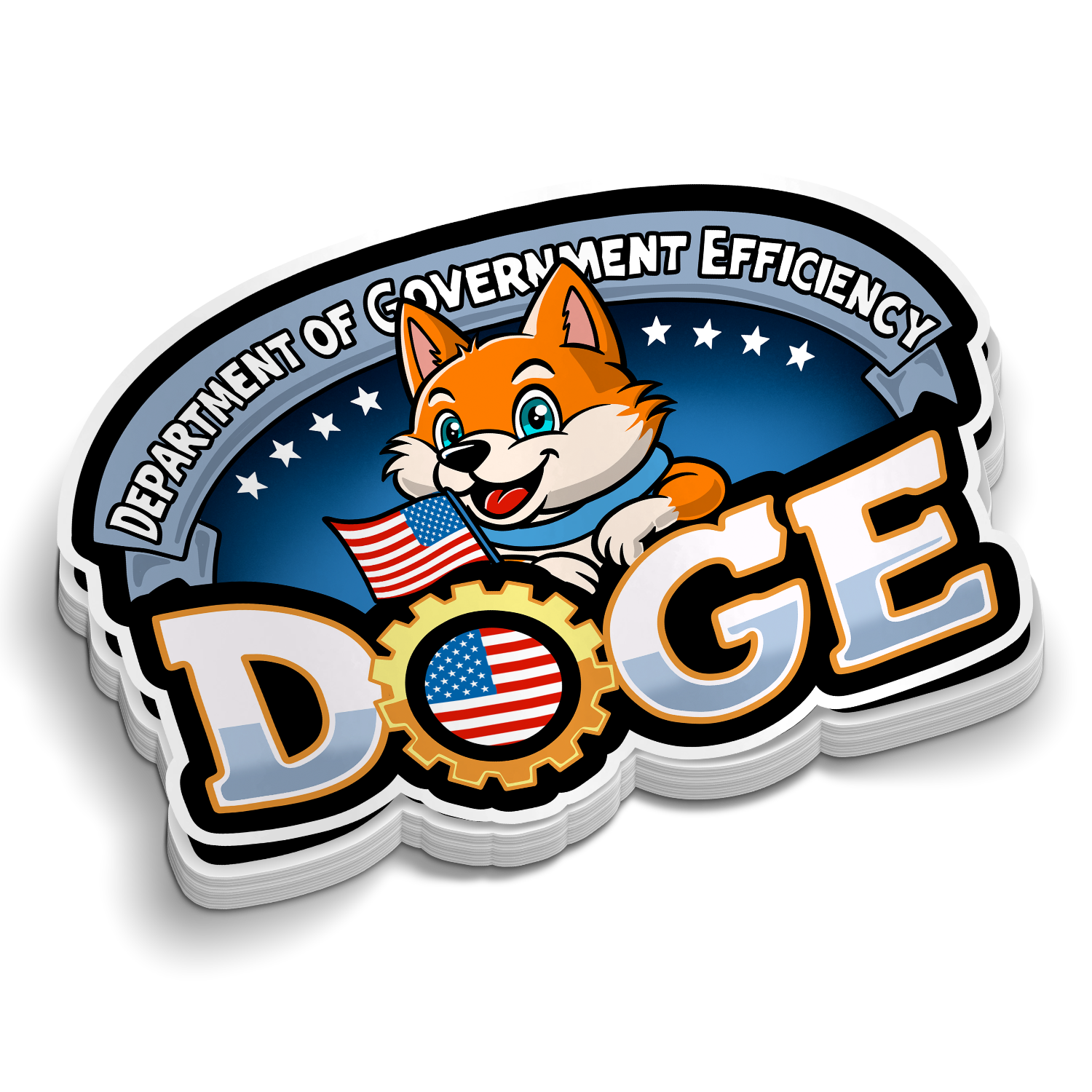 D.O.G.E. - Funny Laptop Stickers