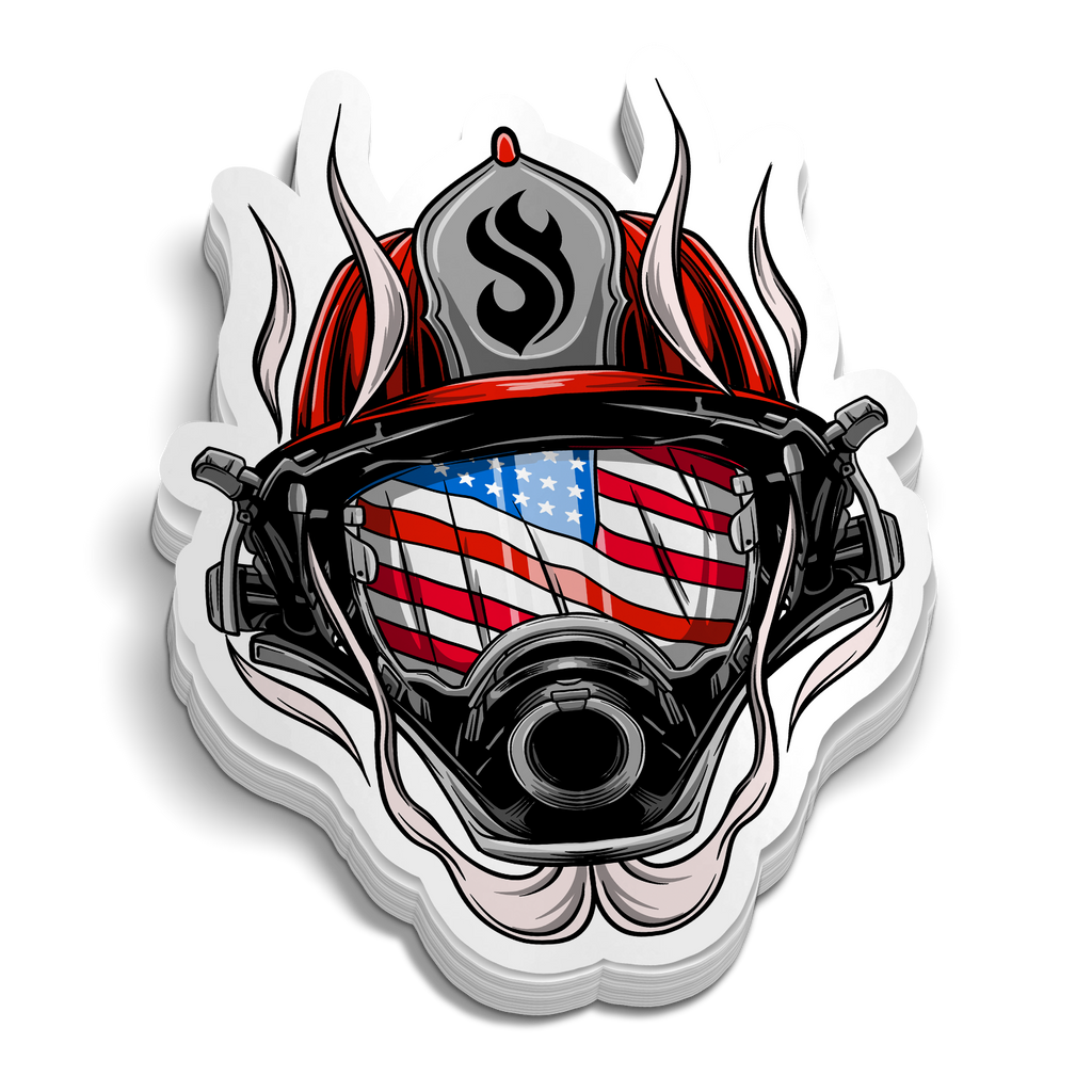 American Hero Firefighter Sticker