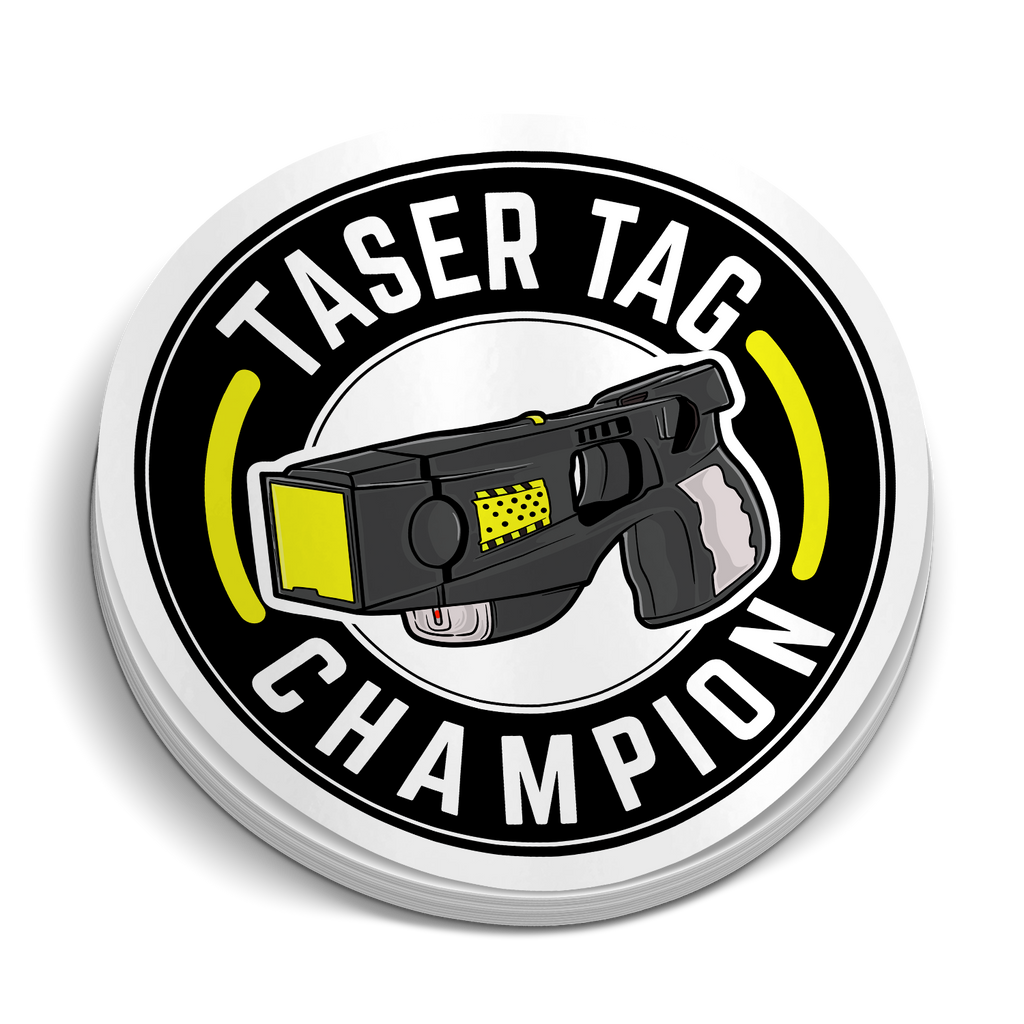 Taser Tag Champion Sticker