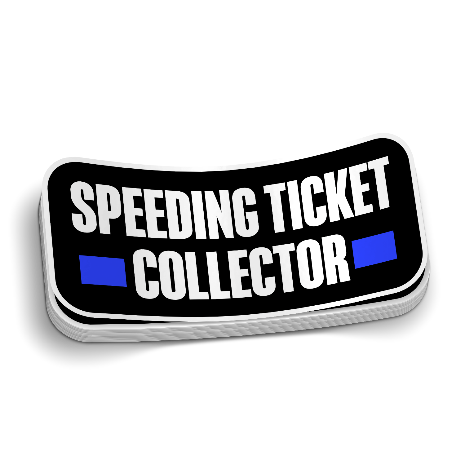 Speeding Ticket Collector Sticker