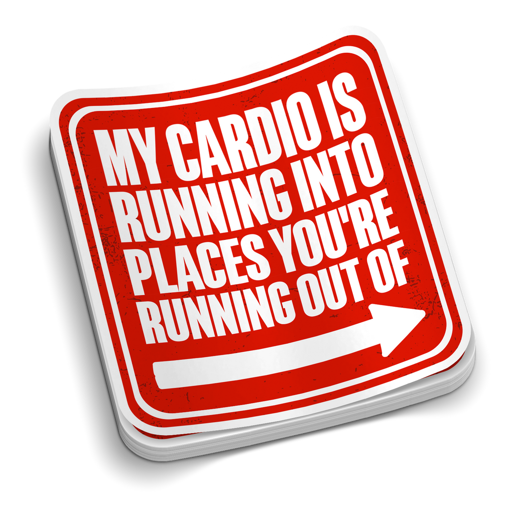 My Cardio | Funny Firefighter Sticker