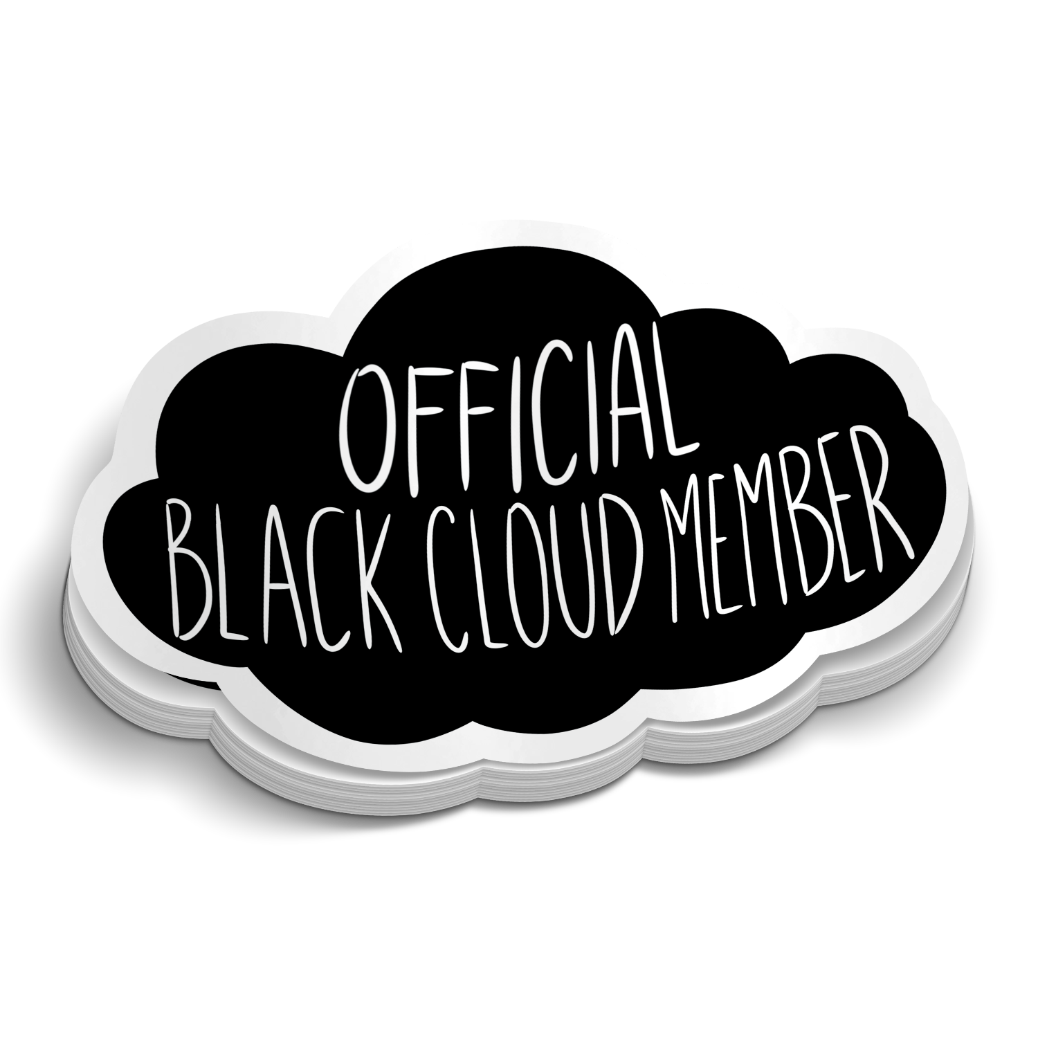 Black Cloud Member - Funny Sticker