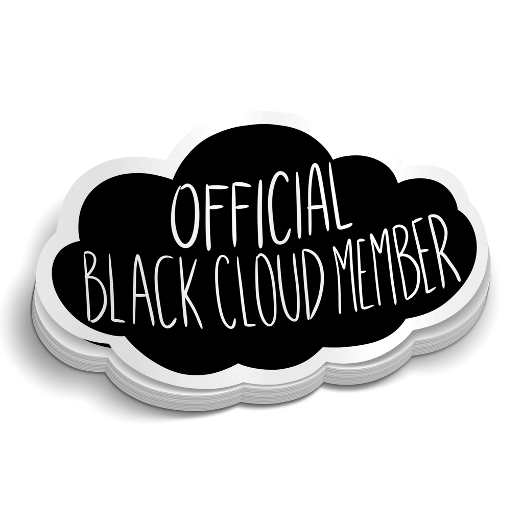 Black Cloud Member - Funny Sticker