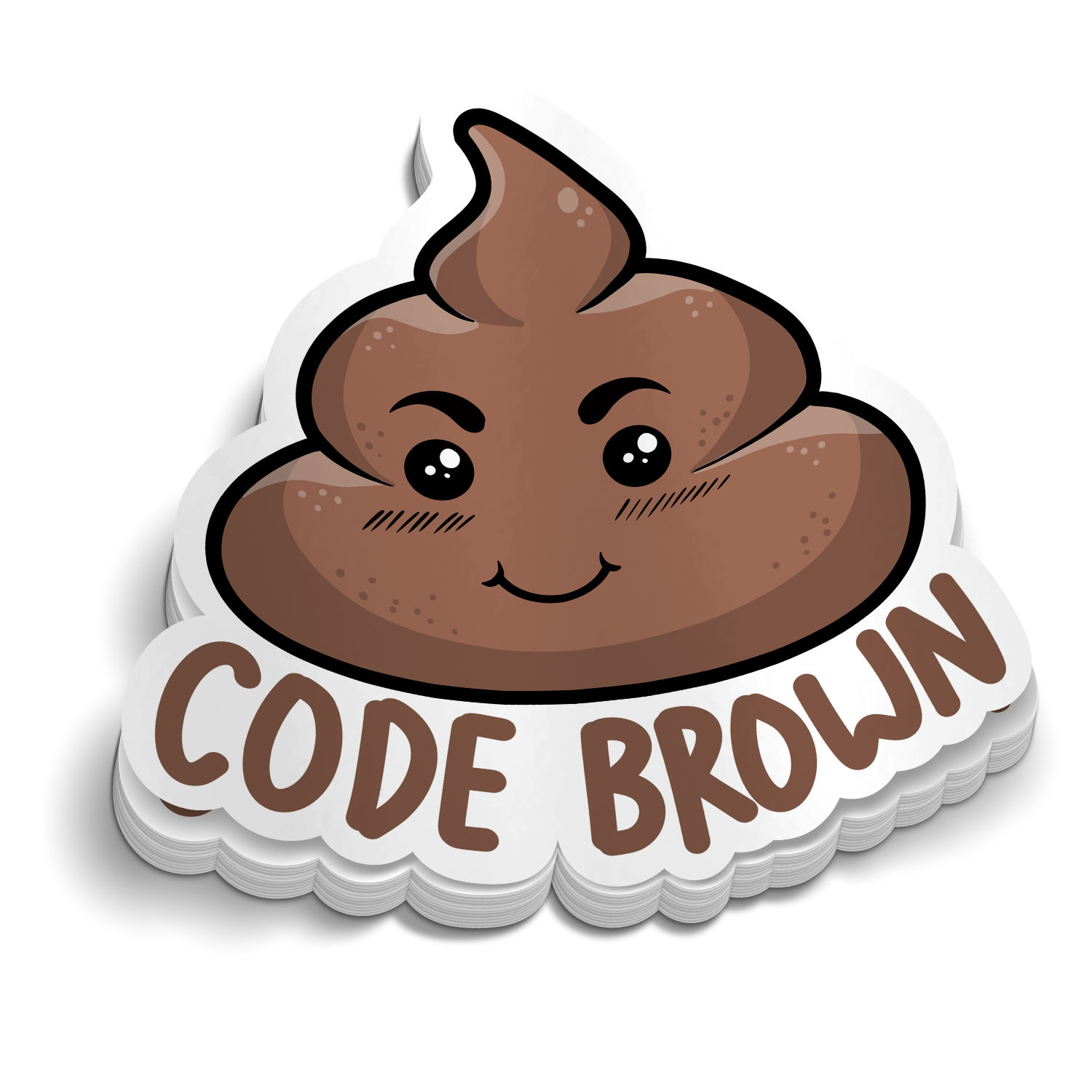 Code Brown Code Brown - Funny Sticker