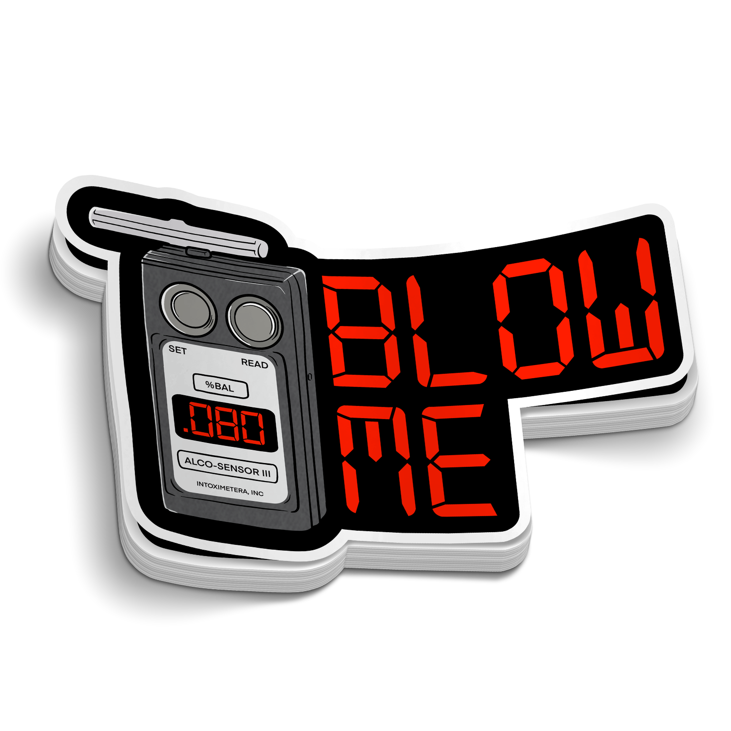 Blow Me Breathalyzer - Police LEO Sticker