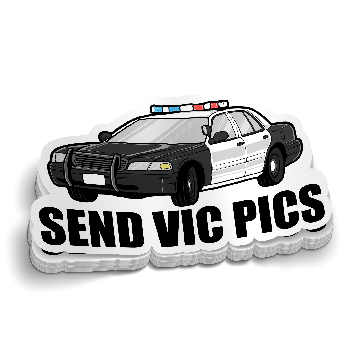 Send Vic Pics Funny Police Sticker