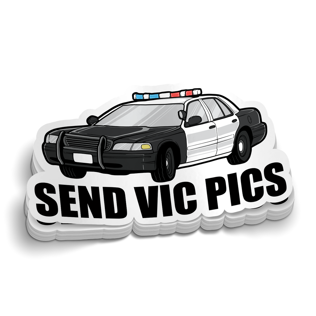 Send Vic Pics Funny Police Sticker