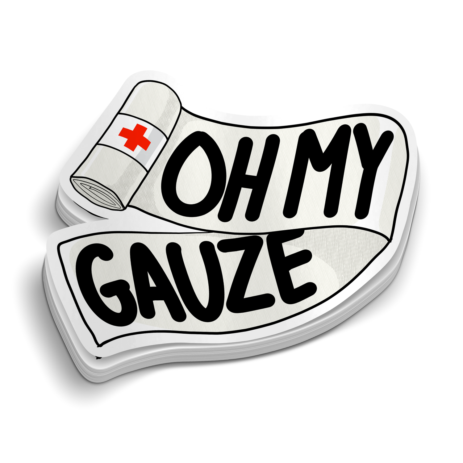 Oh My Gauze Funny Medical Sticker Oh my gauze funny medical sticker
