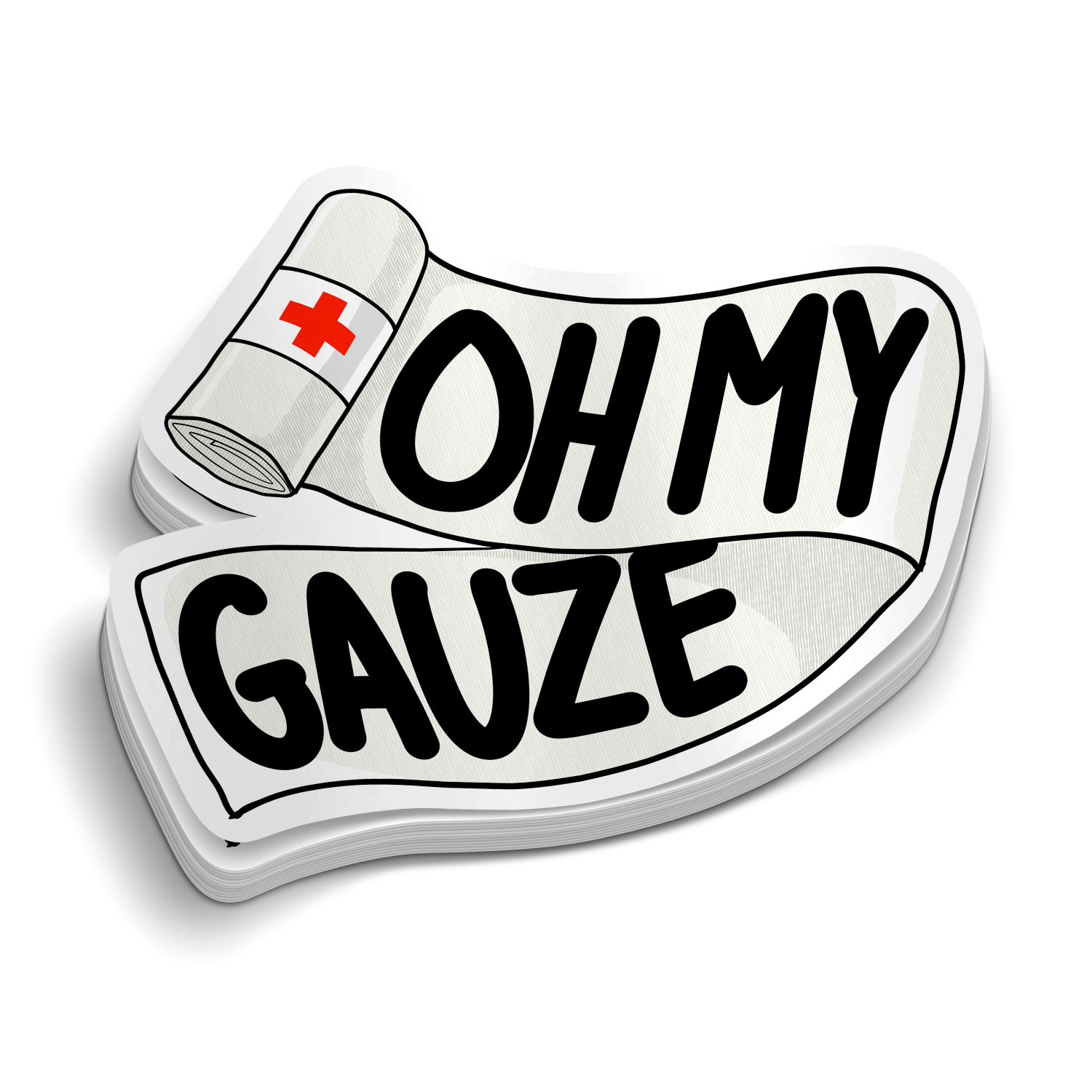 Oh My Gauze Funny Medical Sticker