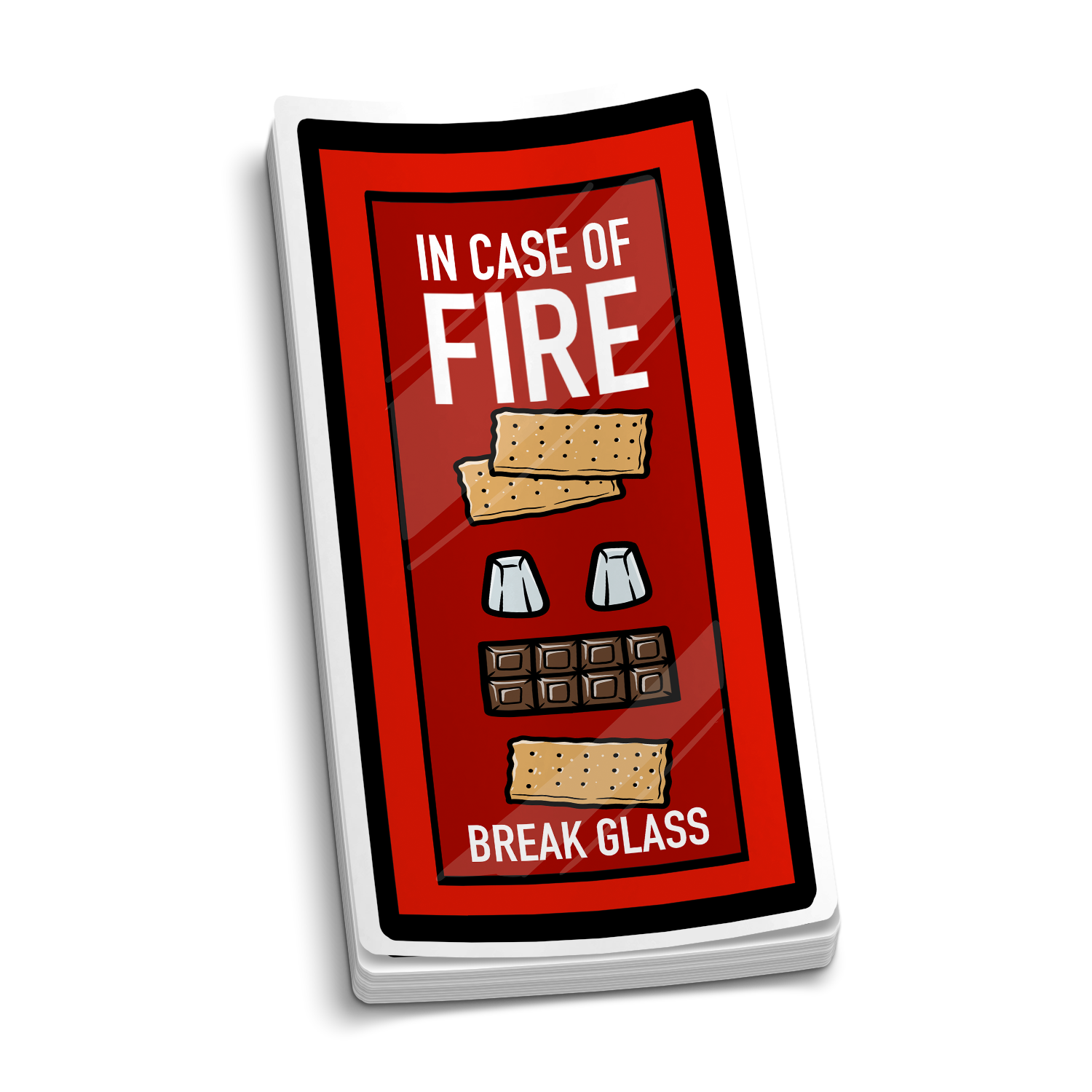 In Case Of Fire, Break Glass Sticker