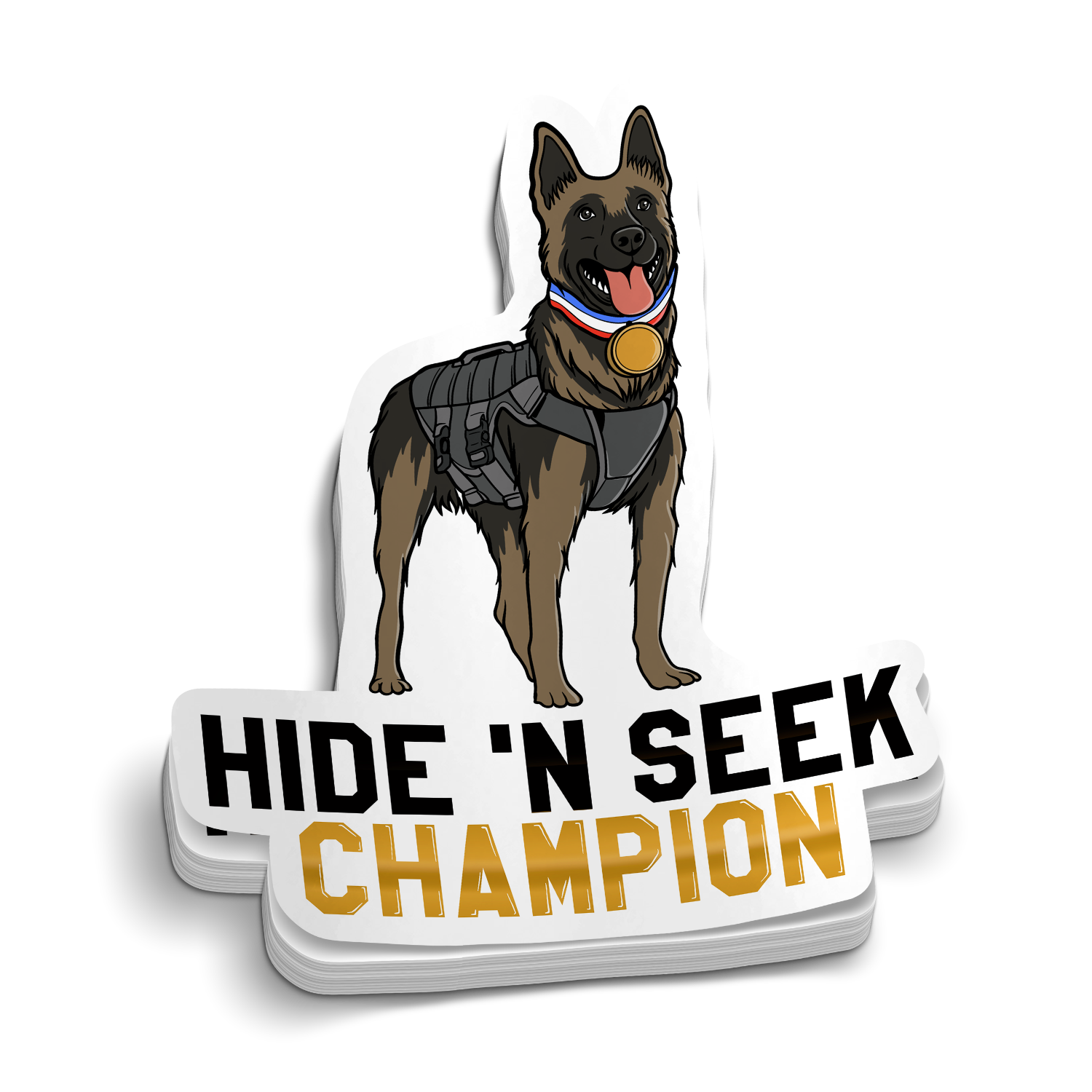 Hide 'n Seek Champion Police K9 Sticker