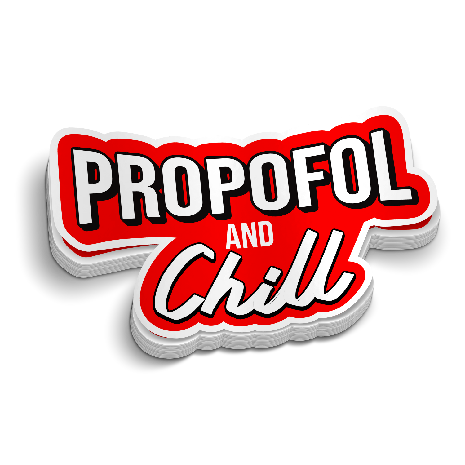 Propofol and Chill Medical Sticker