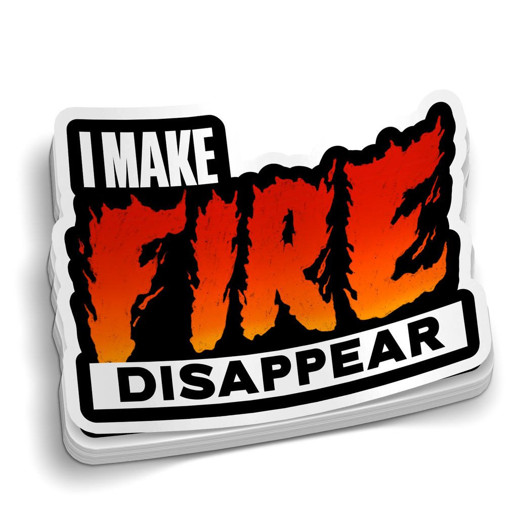 Make Fire Disappear Firefighter Sticker