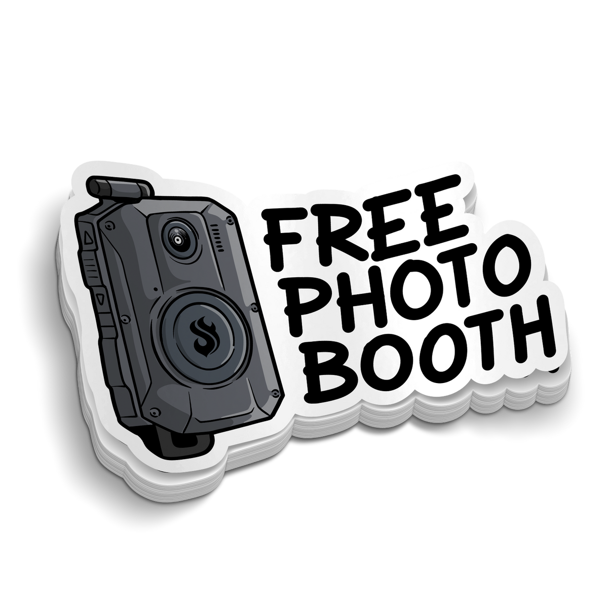 Photo Stickers Booth Body Cam Photo Booth | Police Stickers