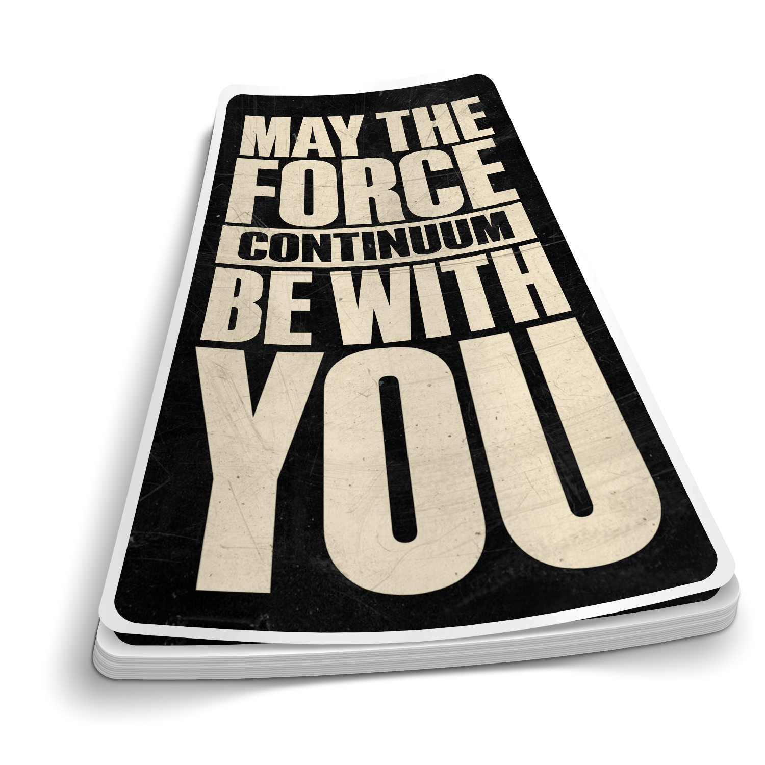 May The Force | Funny Police Stickers