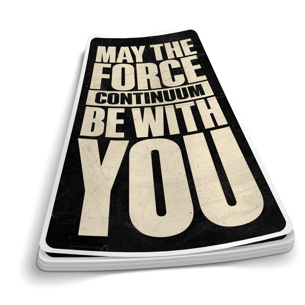 May The Force | Funny Police Stickers