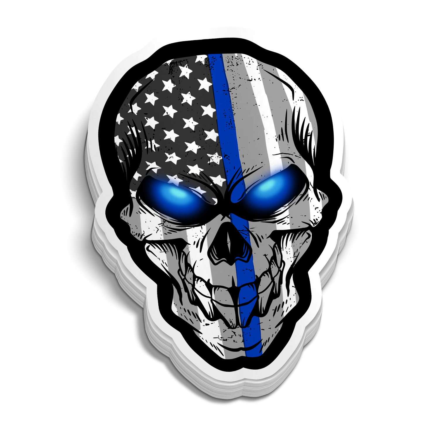 Police Skull | Fun Police Stickers